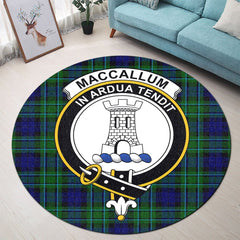 MacCallum Modern Tartan Crest Round Rug