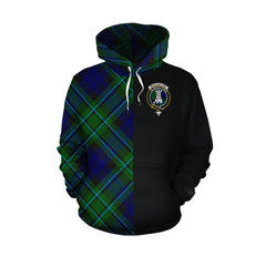 MacCallum Modern Tartan Hoodie Half of Me - Cross Style