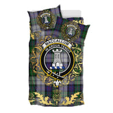 MacCallum (Malcolm) Dress 03 Tartan Crest Bedding Set - Golden Thistle Style