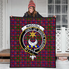 MacColl Hunting Tartan Crest Quilt