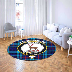 MacCorquodale Tartan Crest Round Rug