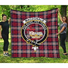 MacDonald Dress Irish Tartan Crest Quilt