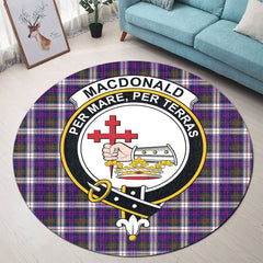 MacDonald Dress Modern Tartan Crest Round Rug