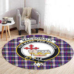 MacDonald Dress Modern Tartan Crest Round Rug