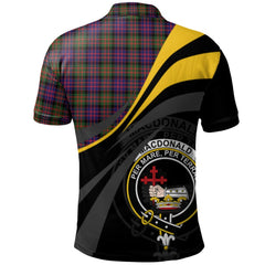 MacDonald Modern Tartan Polo Shirt - Royal Coat Of Arms Style