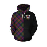 MacDonald Modern Tartan Hoodie Half of Me - Cross Style
