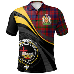 MacDonald of Boisdale Tartan Polo Shirt - Royal Coat Of Arms Style