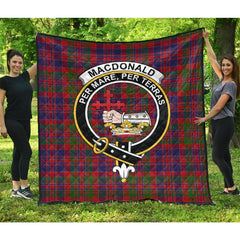 MacDonald of Boisdale Tartan Crest Quilt