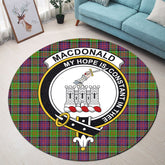 MacDonald of Clanranald Tartan Crest Round Rug