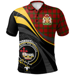MacDonald of Sleat Tartan Polo Shirt - Royal Coat Of Arms Style
