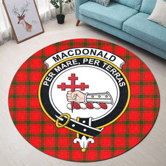 MacDonald of Sleat Tartan Crest Round Rug