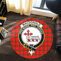 MacDonald of Sleat Tartan Crest Round Rug