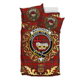 MacDonald of Staffa 02 Tartan Crest Bedding Set - Golden Thistle Style