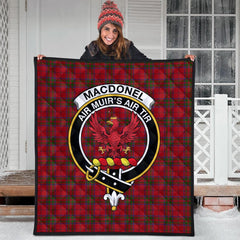 MacDonell of Keppoch Tartan Crest Quilt