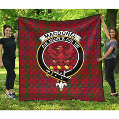 MacDonell of Keppoch Tartan Crest Quilt