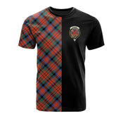 MacDuff Ancient Tartan T-Shirt Half of Me - Cross Style