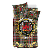 MacDuff Dress 03 Tartan Crest Bedding Set - Golden Thistle Style
