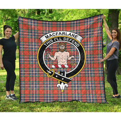 MacFarlane Ancient Tartan Crest Quilt