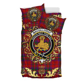 MacGillivray 02 Tartan Crest Bedding Set - Golden Thistle Style