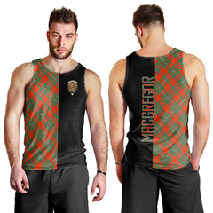 MacGregor Ancient Tartan Crest Men's Tank Top - Cross Style