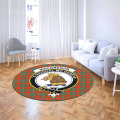 MacGregor Ancient Tartan Crest Round Rug