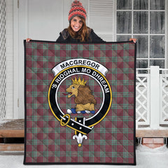 Macgregor Hunting Ancient Tartan Crest Quilt