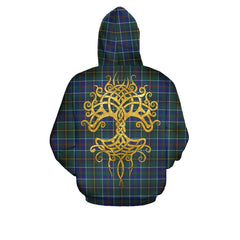 MacInnes Modern Tartan Hoodie - Tree Of Life