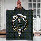 MacInnes Tartan Crest Quilt