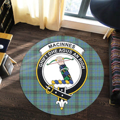 MacInnes Ancient Tartan Crest Round Rug