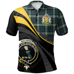 MacInnes Dress Tartan Polo Shirt - Royal Coat Of Arms Style