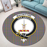 MacIntyre Ancient Tartan Crest Round Rug