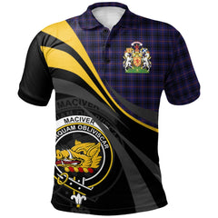 MacIver of Strome Tartan Polo Shirt - Royal Coat Of Arms Style