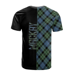 MacKay Ancient Tartan T-Shirt Half of Me - Cross Style