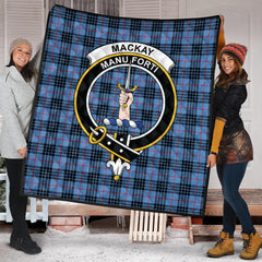 MacKay Blue Tartan Crest Quilt
