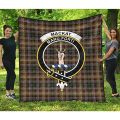 MacKay of Strathnaver Tartan Crest Quilt