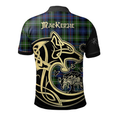 MacKenzie Modern Tartan Polo Shirt Viking Wolf