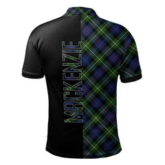 MacKenzie Modern Tartan Polo Shirt Half of Me - Cross Style