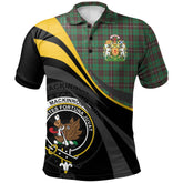 MacKinnon Hunting Ancient Tartan Polo Shirt - Royal Coat Of Arms Style