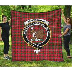 MacKinnon Modern Tartan Crest Quilt