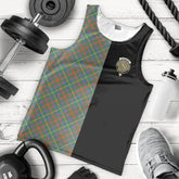 MacKintosh Hunting Ancient Tartan Crest Men's Tank Top - Cross Style