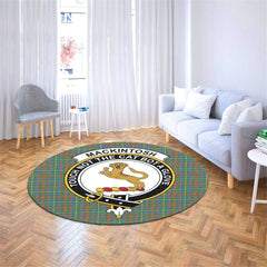 MacKintosh Hunting Ancient Tartan Crest Round Rug