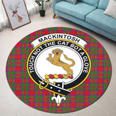MacKintosh Modern Tartan Crest Round Rug