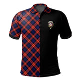 MacLachlan Modern Tartan Polo Shirt Half of Me - Cross Style