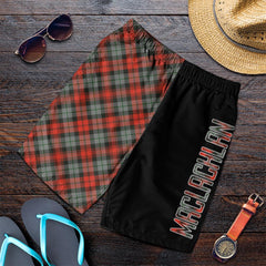 MacLachlan Weathered Tartan Crest Men's Short - Cross Style