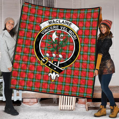 MacLaine of Loch Buie Tartan Crest Quilt