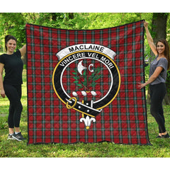 MacLaine of Lochbuie Coburn Tartan Crest Quilt