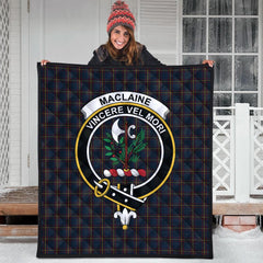 MacLaine of Lochbuie Hunting Tartan Crest Quilt