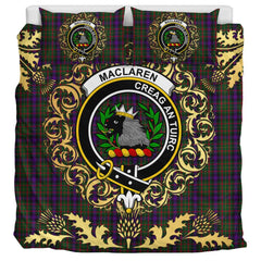 MacLaren 02 Tartan Crest Bedding Set - Golden Thistle Style