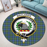 MacLaren Ancient Tartan Crest Round Rug