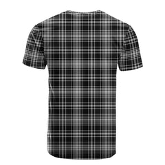 MacLean Black and White Tartan T-Shirt